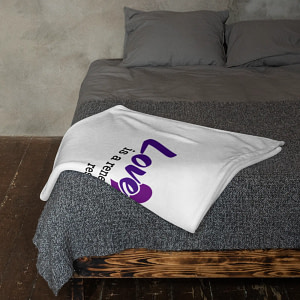 Love is a renewable resource from Champion of My Heart throw-blanket-50x60-lifestyle-2-6362e0976f077